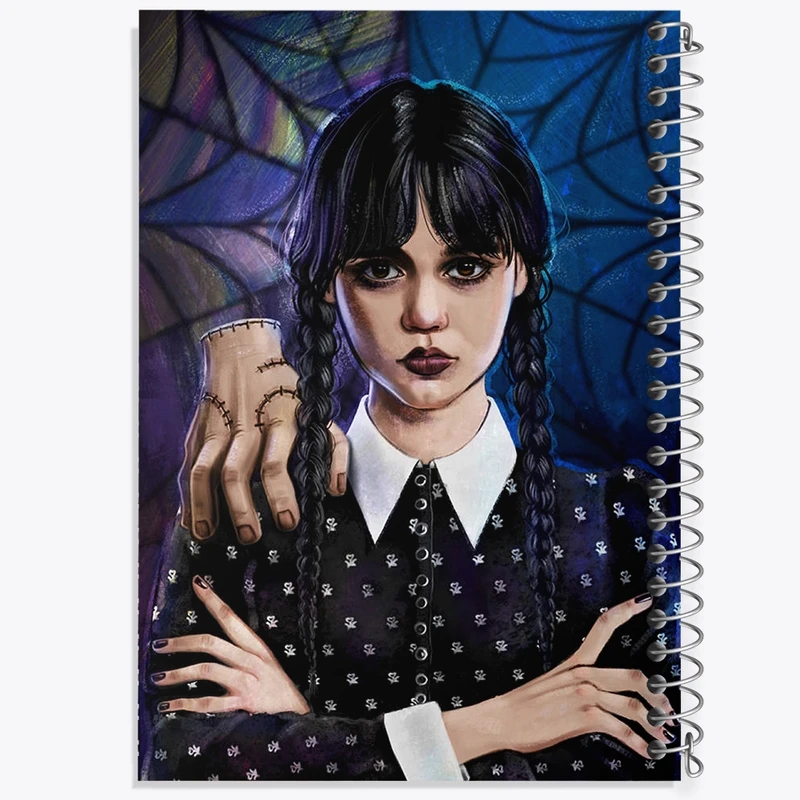 دفتر مشق 50 برگ خندالو طرح ونزدی (Wednesday) کد F2462