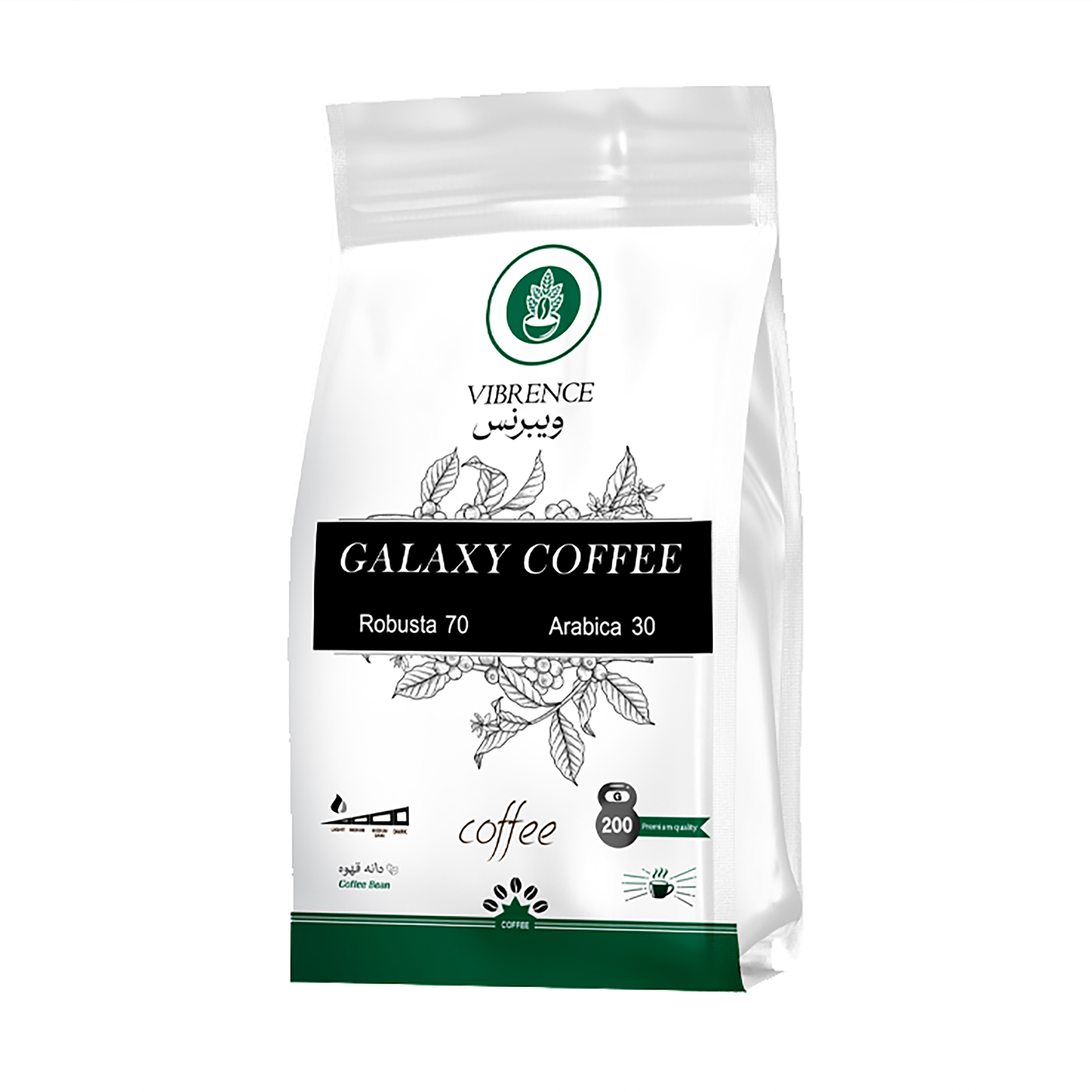 دانه قهوه Galaxy ویبرنس - 200 گرم