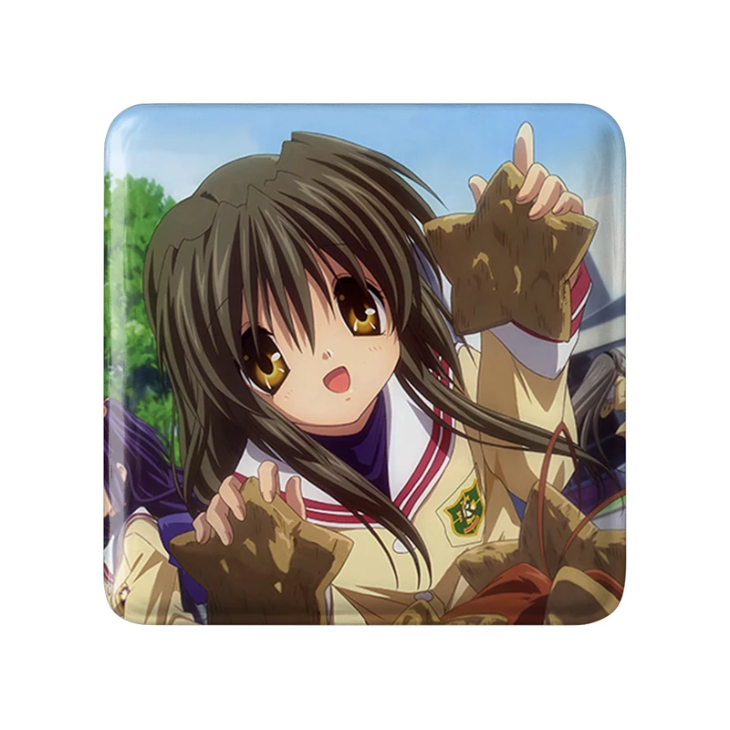 مگنت خندالو طرح فوکو انیمه کلاناد Clannad  مدل مربعی کد 22390