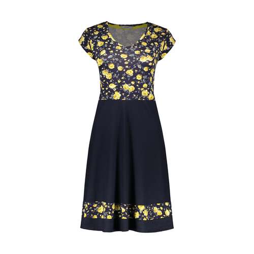 پیراهن زنانه افراتین مدل نسیم رنگ سرمه ای