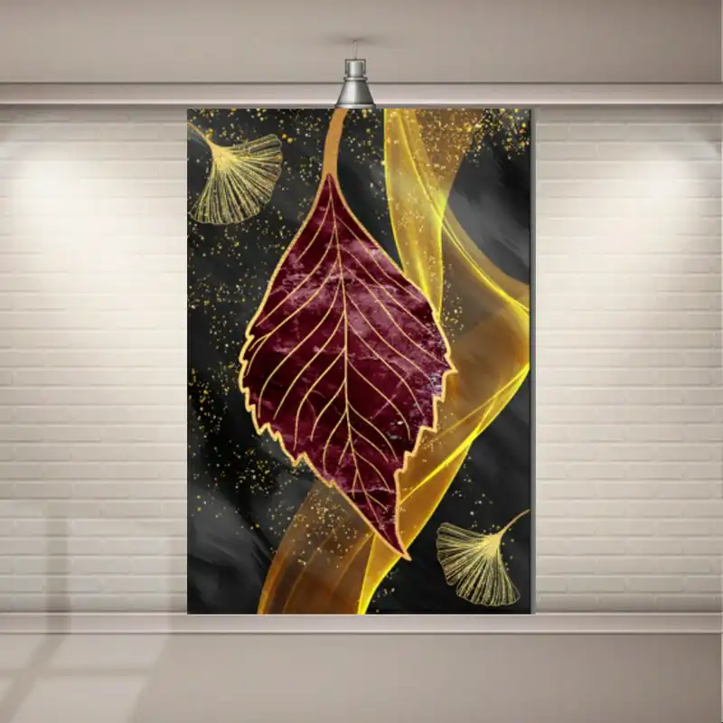 تابلو بوم طرح گل مدرن مدل ژینکو کد SDB8318