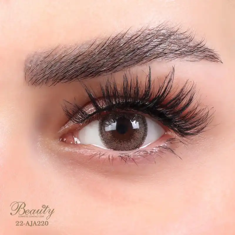 لنز چشم بیوتی مدل AJA220 رنگ عسلی