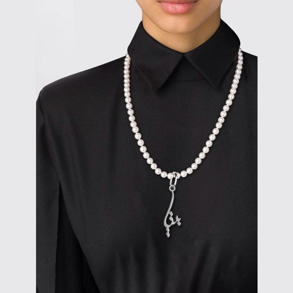 گردنبند نقره زنانه لیردا مدل اسم بیتا morv sss bita 54 - - 2