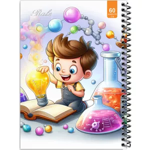 دفتر نقاشی 60 برگ انتشارات بله طرح فانتزی پسرانه شیمی دان کد A4-O501