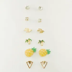 گوشواره زنانه مدل P14 مجموعه 6 عددی