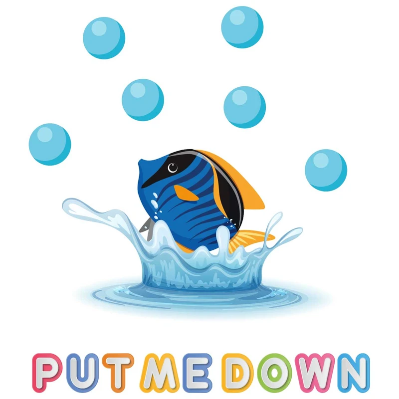 استیکر باروچین مدل ماهی درب توالت فرنگی کد 7012