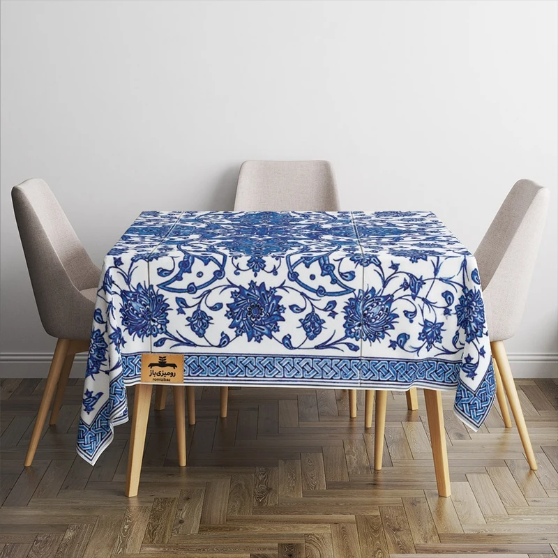 رومیزی رومیزی باز طرح مربع مدل سنتی مدرن کد 11078