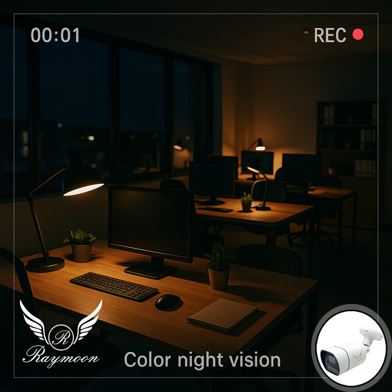 دوربین مداربسته تحت شبکه رایمون مدل پنج مگاپیکسل کد POE-60Q بسته شش عددی