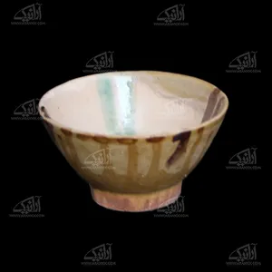  کاسه سفالی آرانیک ‎‎‎خوشنویسی روی سفال  رنگ‎ ‎سفید طرح‎ ‎فریاد مدل  1004000083