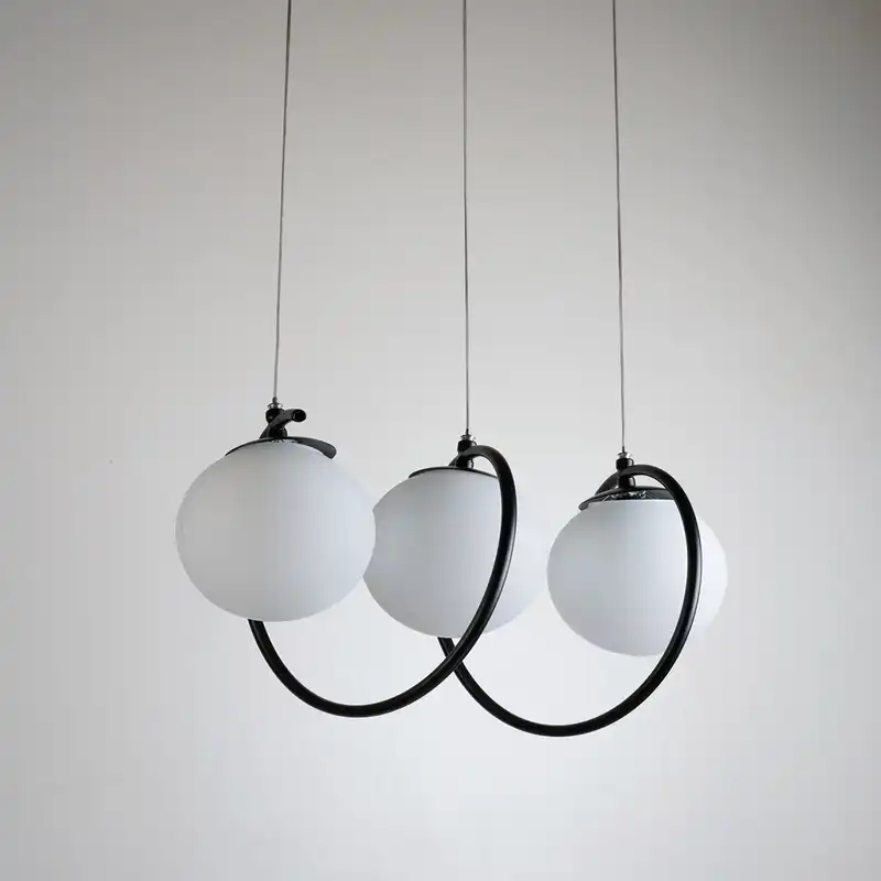 لوستر سه شعله چشمه نور کد A1263/3-WT