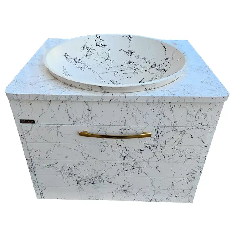 ست کابینت و روشویی سیتکا مدل TR004 به همراه آینه و باکس