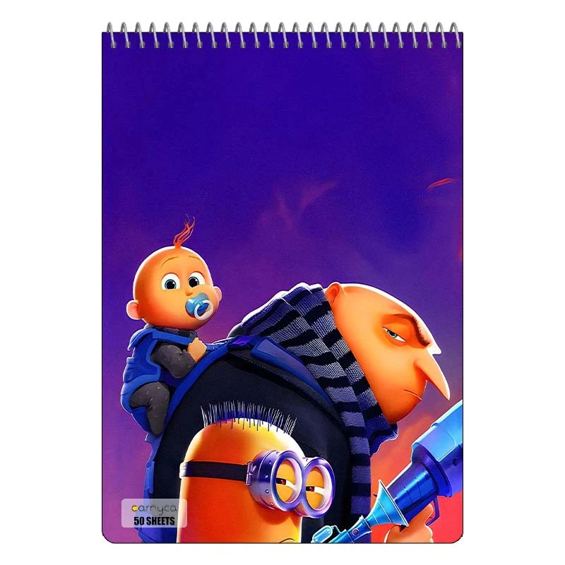 دفتر نقاشی 50 برگ کارنیکا طرحDespicable Me کد 22444
