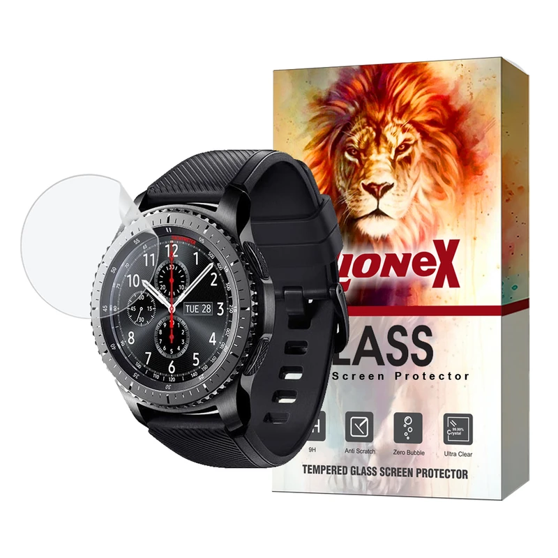 محافظ صفحه نمایش هیدروژل لایونکس مدل MTBWL مناسب برای ساعت هوشمند سامسونگ Galaxy Gear S3 Frontier