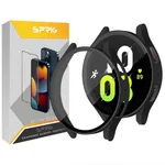 کاور اسپریگ مدل Hard Guard مناسب برای ساعت هوشمند سامسونگ Galaxy Watch 4 44mm به همراه محافظ صفحه نمایش