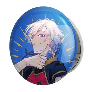 آینه جیبی خندالو طرح سیشیرو انیمه بلو لاک Blue Lock مدل تاشو کد 24401 