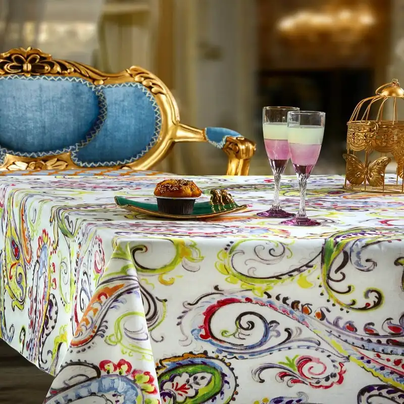 رومیزی رزین تاژ طرح بته جقه کد G140