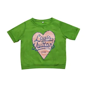 تی شرت آستین کوتاه زنانه مدل قلبی