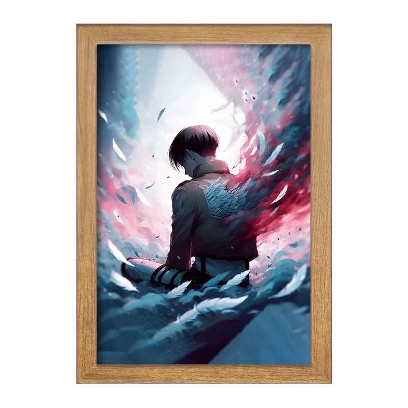 تابلو خندالو مدل لیوای انیمه اتک آن تایتان کد F4746