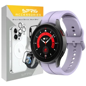 بند اسپریگ مدل Silic ORG مناسب برای ساعت هوشمند سامسونگ Galaxy Watch 4/5/6 size 40/43/44/46/47mm