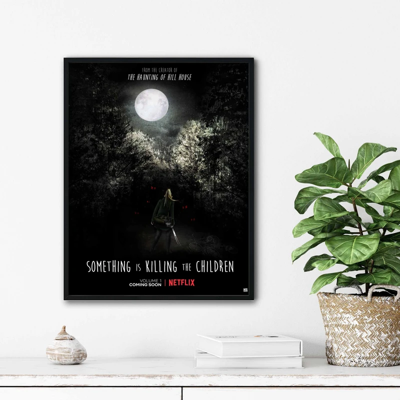 تابلو آتریسا طرح پوستر فیلم something is killing the children  مدل ATm387