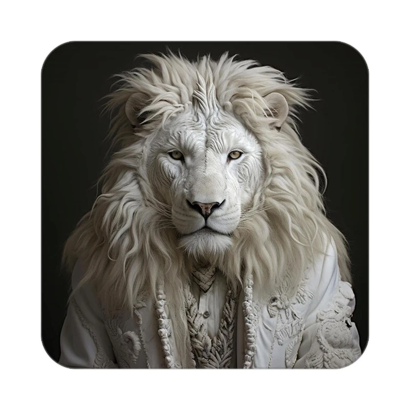 زیر لیوانی کاکتی طرح شیر مدل mp23061