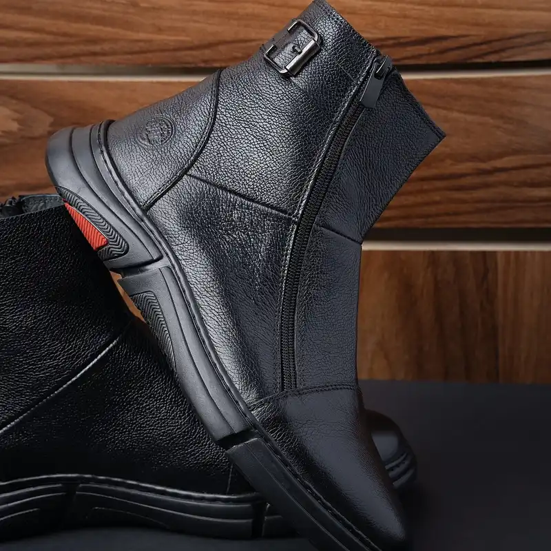 نیم بوت مردانه مدل میلینگ کد S7 رنگ مشکی