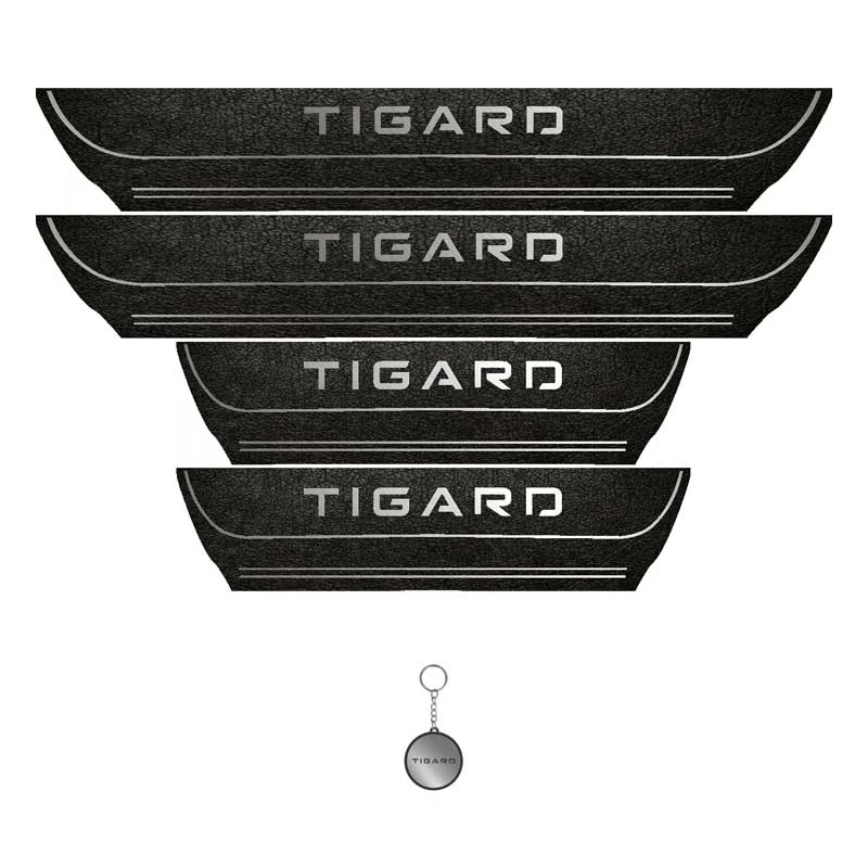 برچسب پارکابی خودرو لندمون کد LPt022 MS مناسب برای تیگارد به همراه جا کلیدی مجموعه 4 عددی