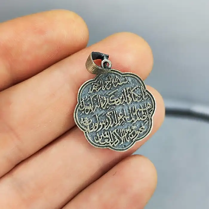 آویز گردنبند نقره مدل ون یکاد کد 520