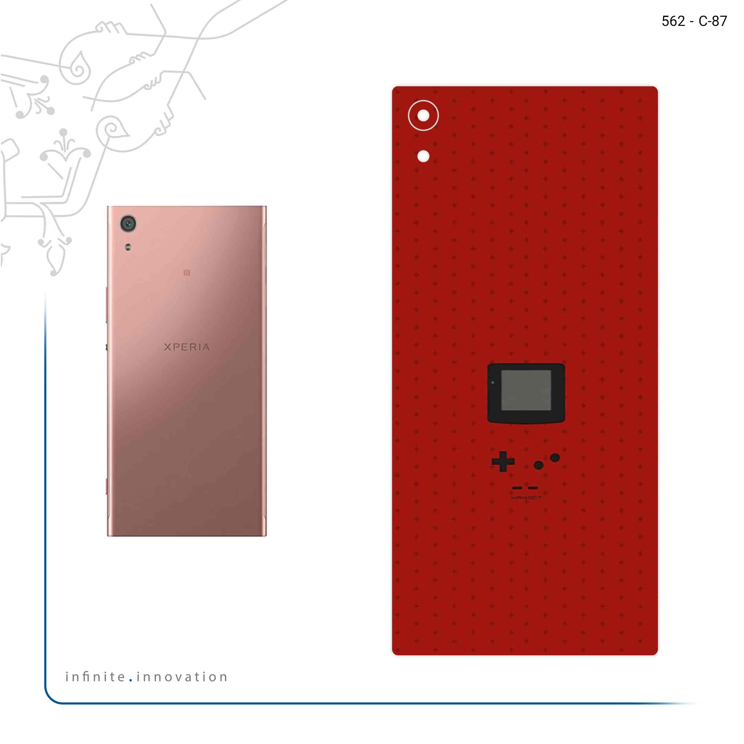 برچسب پوششی ماهوت مدل Minimal GameBoy Icon مناسب برای گوشی موبایل سونی Xperia XA1 Ultra