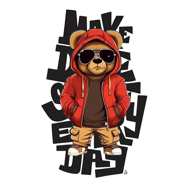 استیکر پارچه و لباس پاد آفرین مدل تدی کد 152