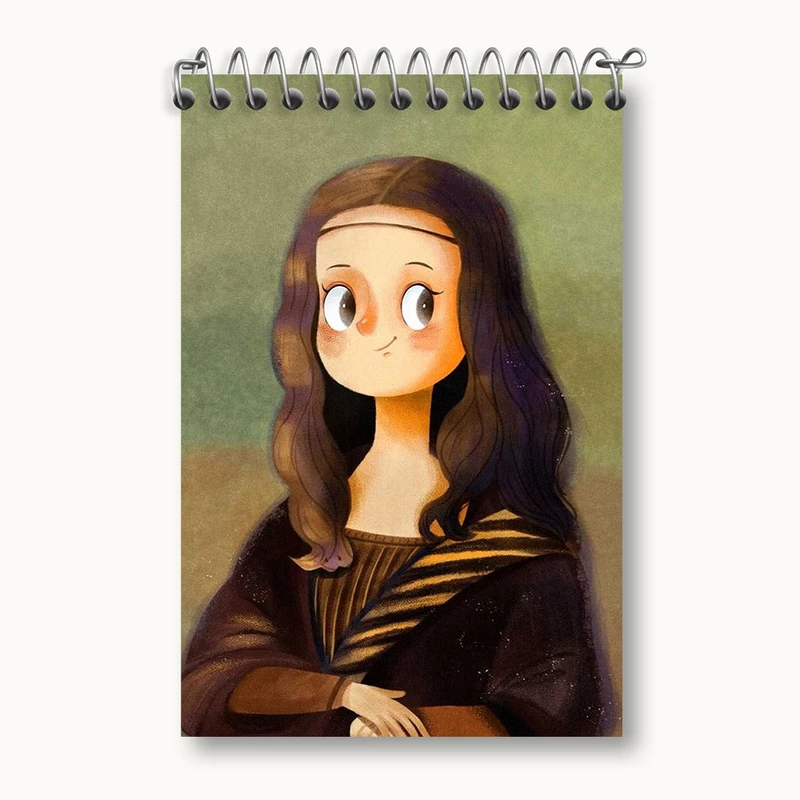 دفتر یادداشت 50 برگ خندالو مدل مونالیزا کد F888