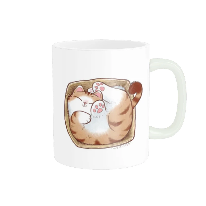 ماگ پاد آفرین مدل فانتزی طرح کارتونی گربه بامزه خسته کیوت کد p11938