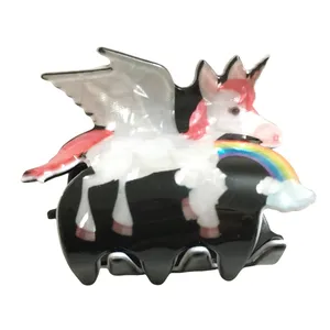 کلیپس مو دخترانه مدل یونیکورن کد 2