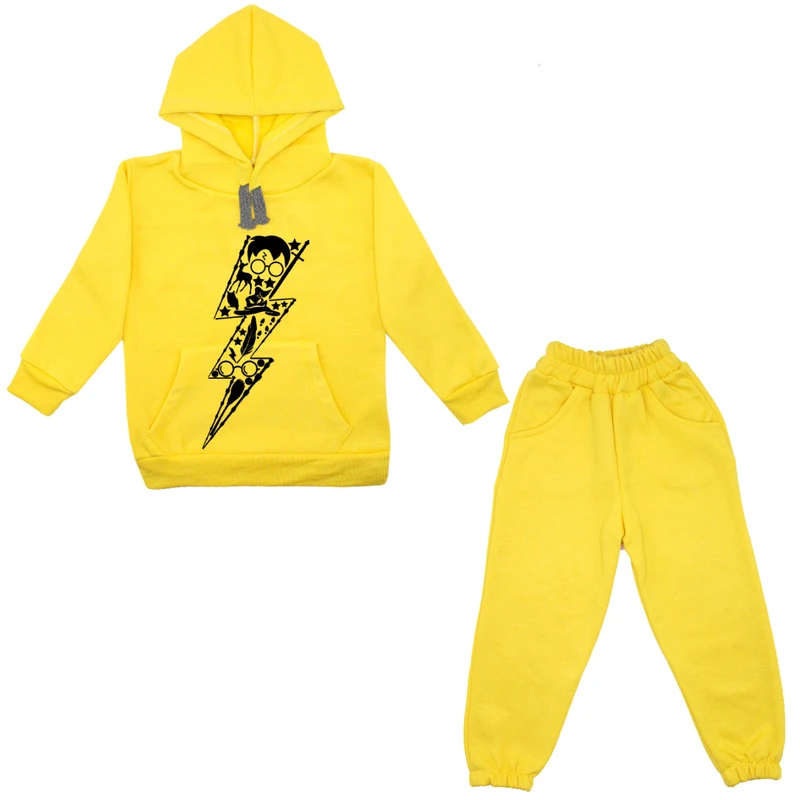 ست هودی و شلوار پسرانه مدل رعد A60 رنگ قرمز