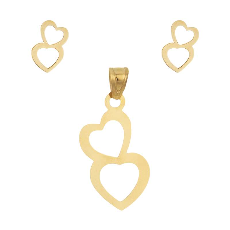 نیم ست طلا 18 عیار زنانه مایا ماهک مدل MS0468 نیم ست طلا 18 عیار زنانه مایا ماهک مدل MS0468