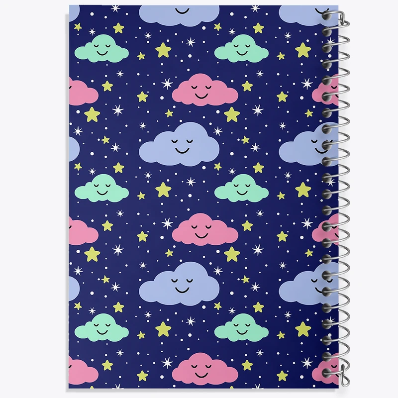 دفتر نت موسیقی 50 برگ خندالو مدل پترن ابر کد N1652