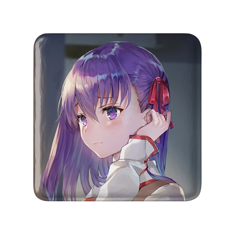 مگنت خندالو طرح ساکورا انیمه فیت استی نایت Fate Stay Night  مدل مربعی کد 22797