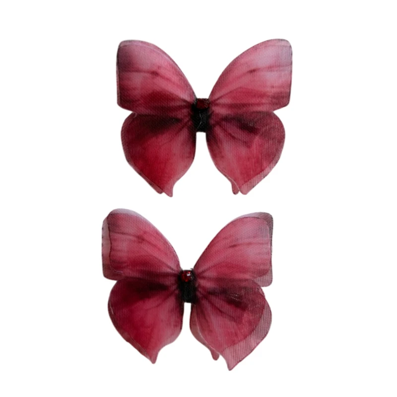 گیره مو زنانه مدل پروانه 6 مجموعه 2 عددی