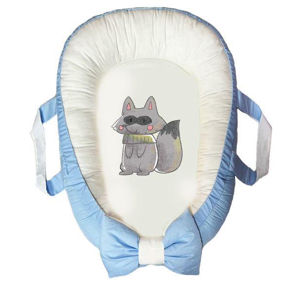 سرویس خواب سه تکه نوزاد مدل گارد محافظ دار طرح روباه کد 038