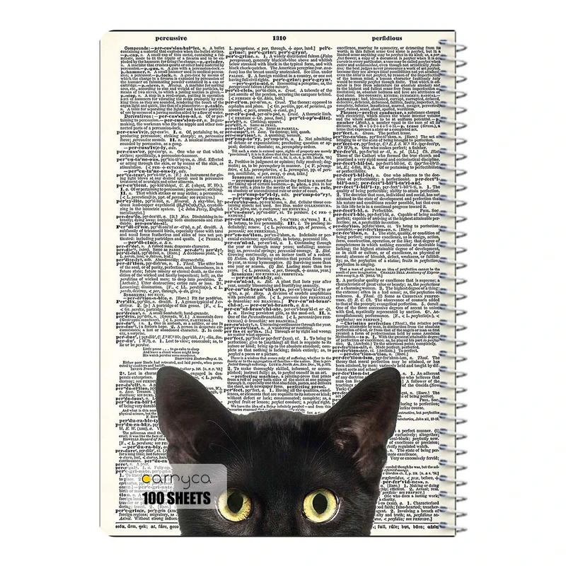 دفتر مشق 100 برگ سیمی کارنیکا طرح روزنامه وینتج حیوانات Vintage Newspaper Animals کد 76916