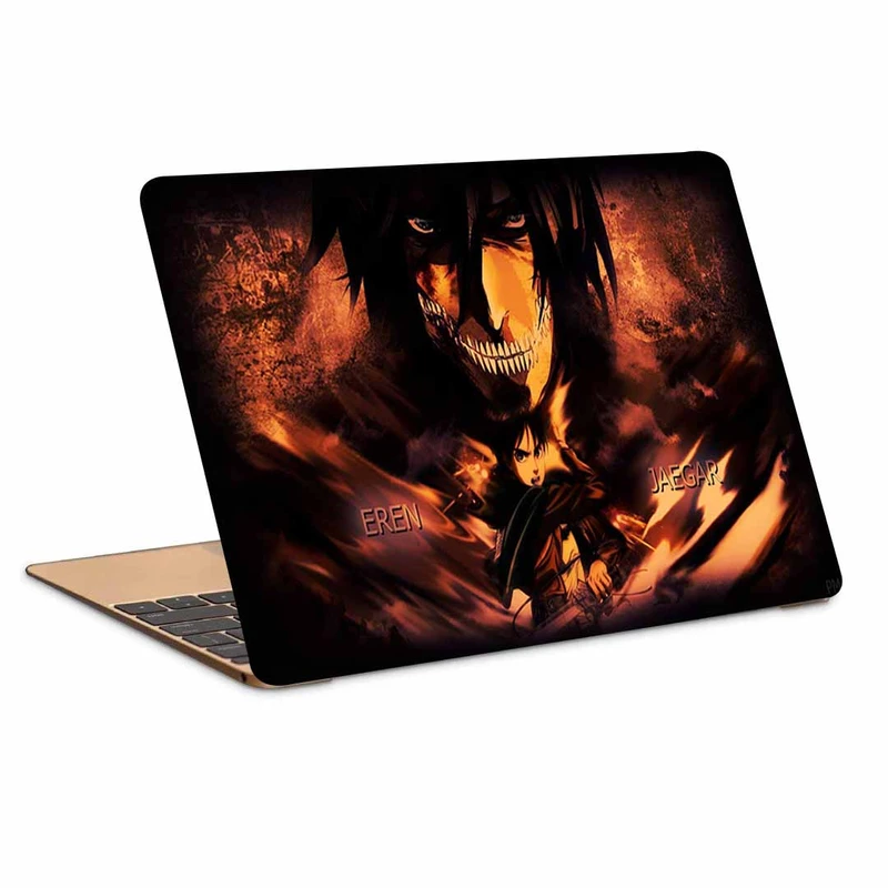 استیکر لپ تاپ طرح Attack On Titan کد N-27مناسب برای لپ تاپ 15.6 اینچ