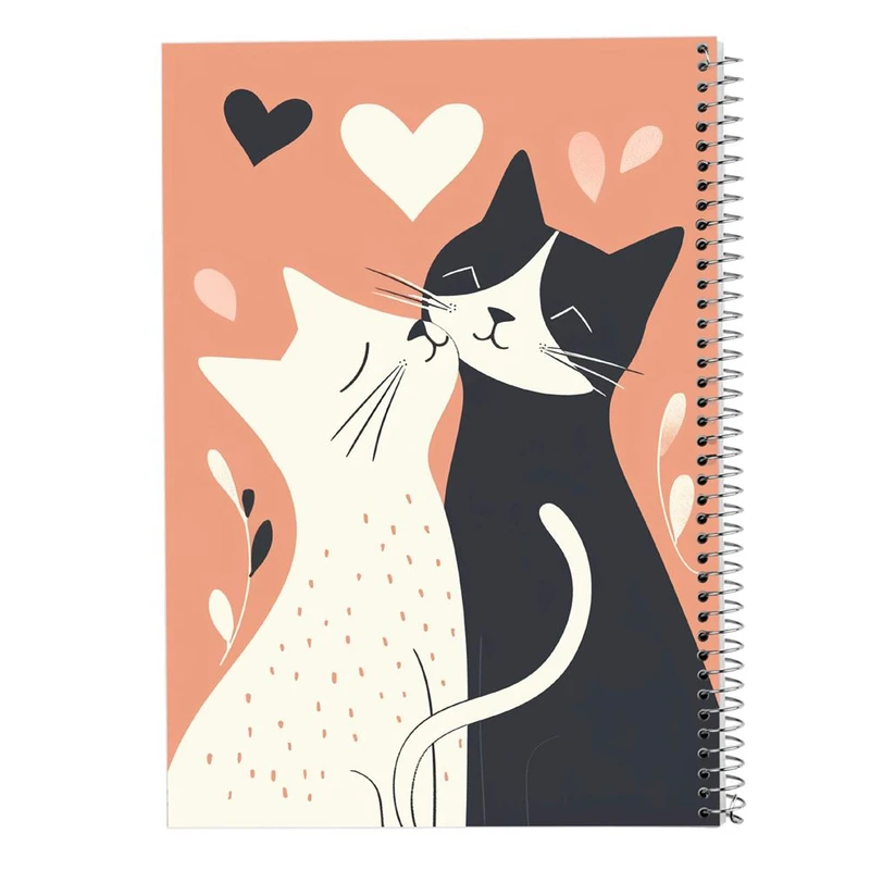 دفتر نقاشی 50 برگ مدوپد مدل سگ و گربه کد DF17259