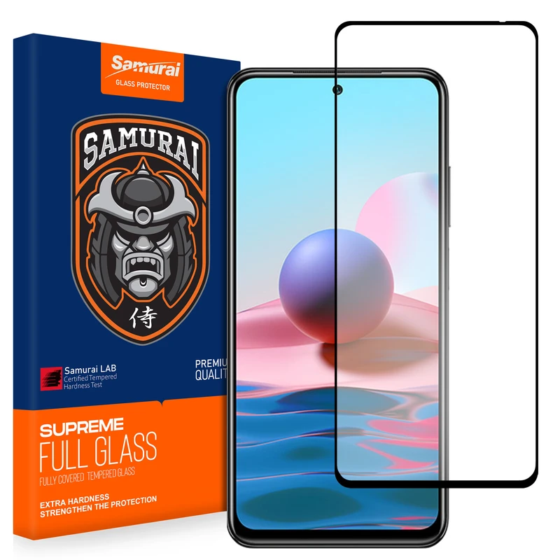 محافظ صفحه نمایش سامورایی مدل ovglass مناسب برای گوشی موبایل شیائومی Redmi Note 10 4G / Redmi Note 10s