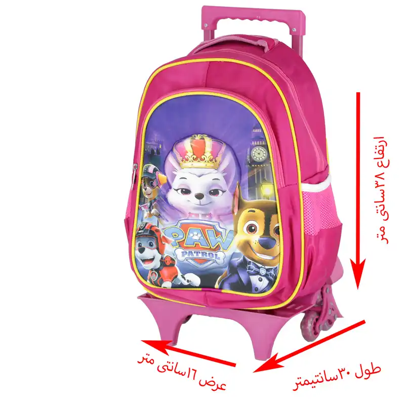 کوله پشتی چرخ دار طرح سگهای نگهبان کد hg78ii