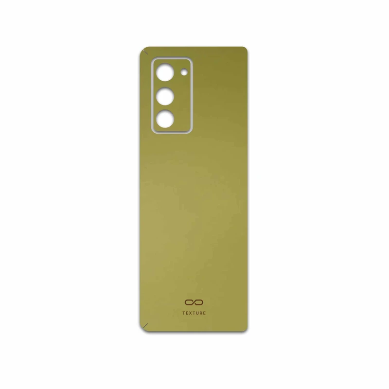 برچسب پوششی ماهوت مدل Matte-Gold مناسب برای گوشی موبایل سامسونگ Galaxy Z FOLD 2