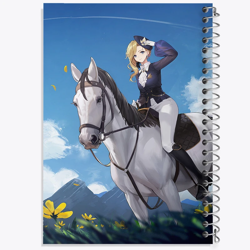 دفتر مشق 100 برگ خندالو طرح بازی آزور لین (Azur Lane) کد 34245