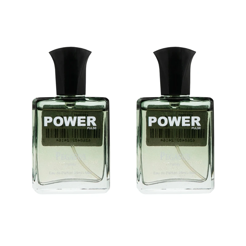 عطر جیبی مردانه پاور پالس مدل Pegasus حجم 25 میلی لیتر بسته 2 عددی 