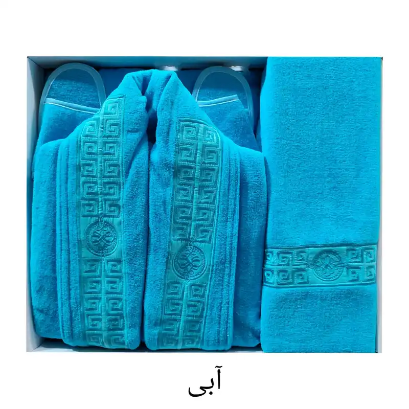 سرویس حوله پالتویی 4 تکه تاچ طرح love سایز 125
