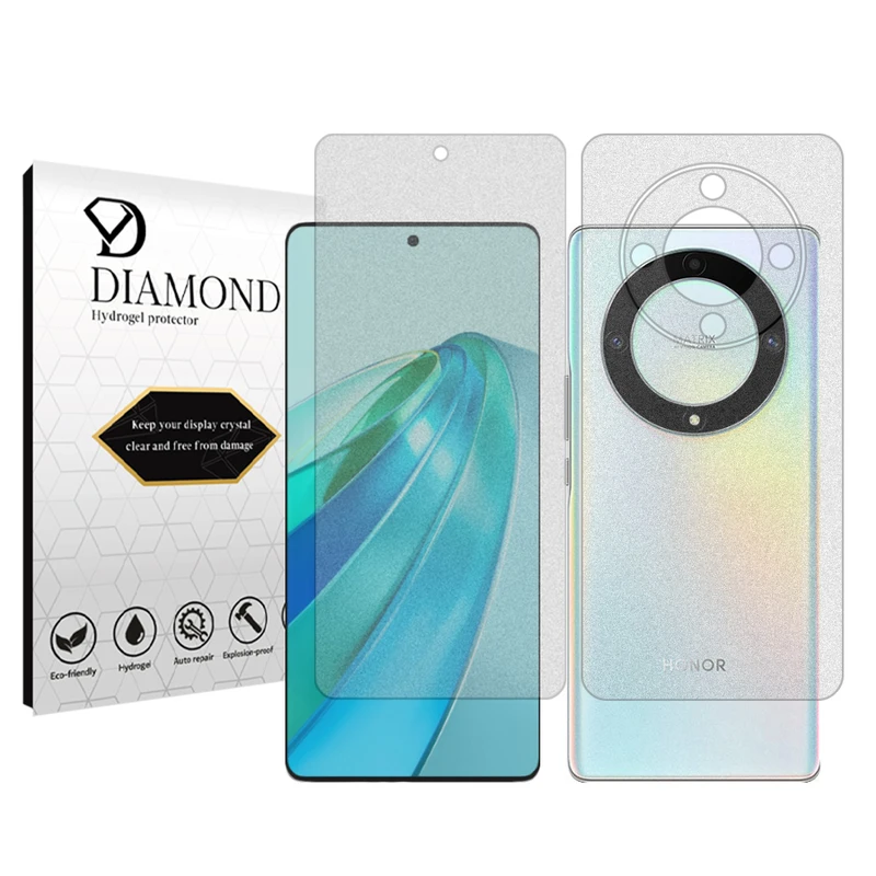 محافظ صفحه نمایش مات دیاموند مدل Tough مناسب برای گوشی موبایل آنر X9a به همراه محافظ پشت گوشی