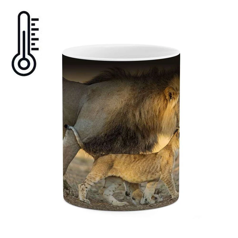 ماگ حرارتی کاکتی مدل شیر کد mgh16424